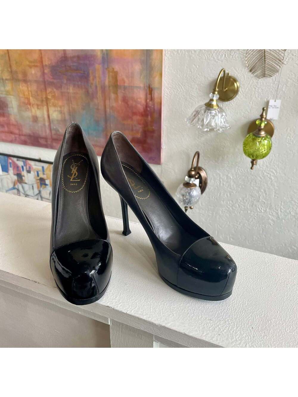 Yves Saint Laurent Tribtoo Platform Pumps Size 8.5/EU 39